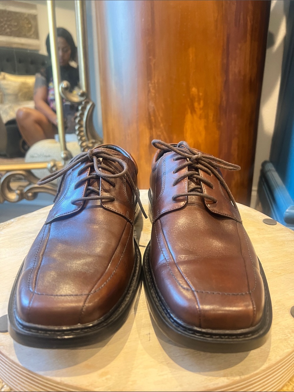 Bostonian ePod Comfort Men’s 9.5 Brown Leather Oxford Dress Shoes